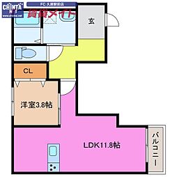 近鉄名古屋線 久居駅 徒歩17分 3階/-