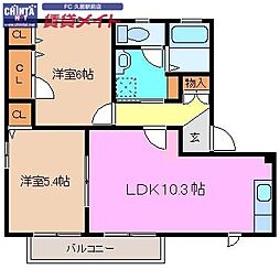 近鉄名古屋線 久居駅 徒歩18分 2階/-