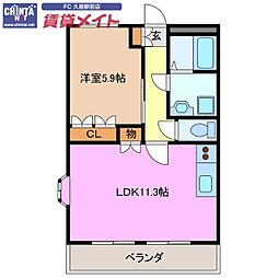 近鉄名古屋線 久居駅 徒歩9分