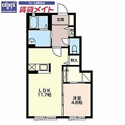 近鉄名古屋線 久居駅 徒歩15分 1階/-