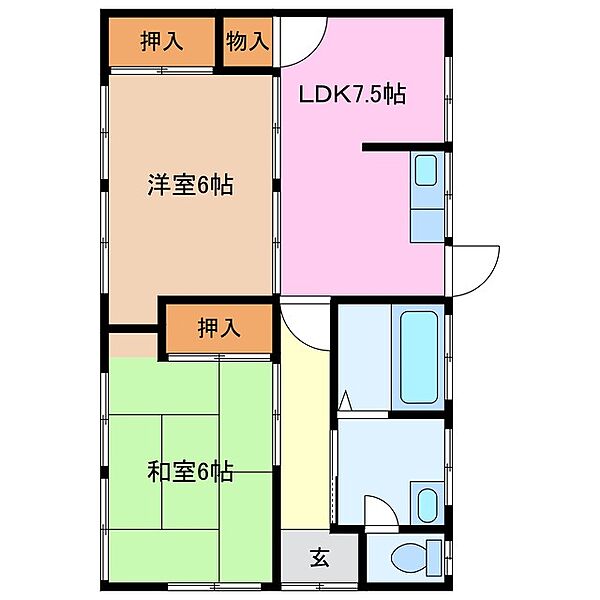 三重県松阪市駅部田町(賃貸一戸建2LDK・1階・51.00㎡)の写真 その2