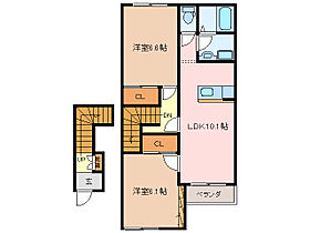 三重県度会郡大紀町阿曽（賃貸アパート2LDK・2階・55.14㎡） その2