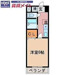 間取図画像 1K