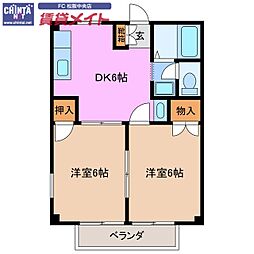 🉐敷金礼金0円！🉐近鉄山田線 松阪駅 バス7分 バス愛知機械前下...