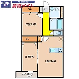 近鉄山田線 東松阪駅 徒歩20分