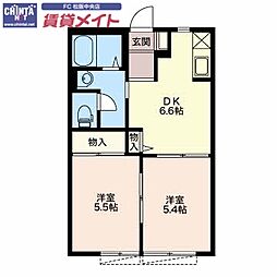 田村フラットI 2階/-