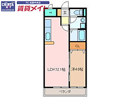 One's 1LDKの間取図画像
