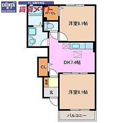 近鉄名古屋線 津駅 バス28分 小野江下車 徒歩17分