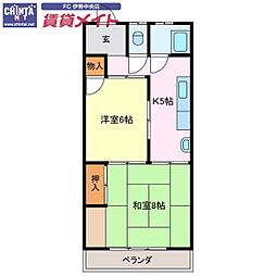 近鉄山田線 宮町駅 徒歩12分 2階/-