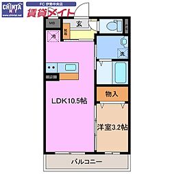 間取図画像 1LDK