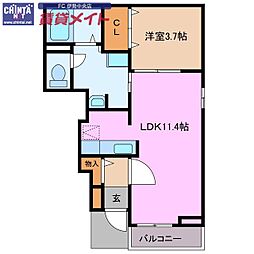 近鉄鳥羽線 五十鈴川駅 徒歩23分 1階/-