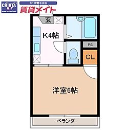 近鉄鳥羽線 五十鈴川駅 徒歩17分 2階/-