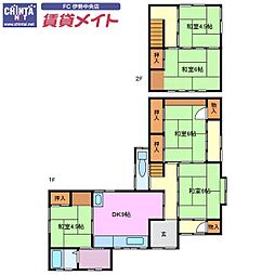 🉐敷金礼金0円！🉐参宮線 五十鈴ヶ丘駅 徒歩30分