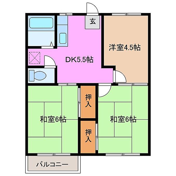 三重県津市新町２丁目(賃貸アパート3DK・1階・47.00㎡)の写真 その2