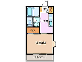 三重県津市白塚町（賃貸アパート1K・2階・26.50㎡） その2