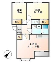 三重県津市香良洲町（賃貸アパート2LDK・2階・53.75㎡） その2