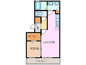 三重県津市白塚町（賃貸アパート1LDK・2階・35.55㎡） その2