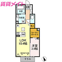 ＵＲＢＡＮ　ＦＬＡＴＳ  ｜ 三重県津市一身田中野（賃貸アパート1LDK・1階・40.80㎡） その2