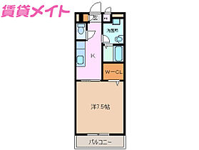 ＮＥＵ　ＨＡＵＳ　II  ｜ 三重県津市高洲町（賃貸アパート1K・2階・28.10㎡） その2