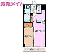 グラン・ステージU  ｜ 三重県津市広明町（賃貸マンション1LDK・8階・40.32㎡） その2