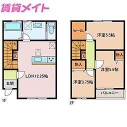 🉐敷金礼金0円！🉐リーブルファイン津興柳山　第二　2号棟