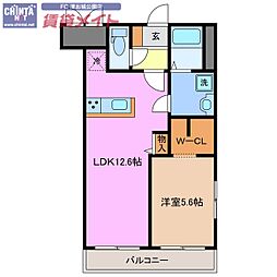 間取図画像 1LDK