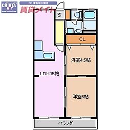 間取図画像 2LDK