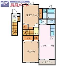 グラース・ジェルメ　Ｂ棟 2階