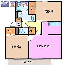 メルベーユ岩之谷　Ｄ棟