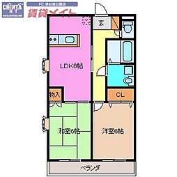ガーデンクレスト 2階