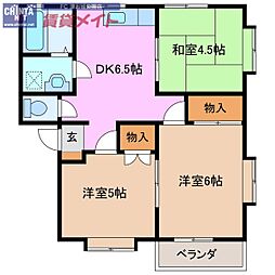 ハイツグランディールC棟 2階/-
