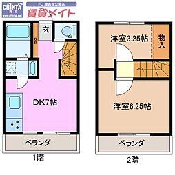 TheResidenceGrand 2DKの間取図画像