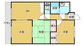 エスポワール平田 105 ｜ 佐賀県唐津市和多田本村（賃貸マンション3DK・1階・61.00㎡） その2