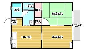 スリーゼハイツ 202 ｜ 佐賀県唐津市桜馬場1346-4（賃貸アパート2DK・2階・38.00㎡） その2