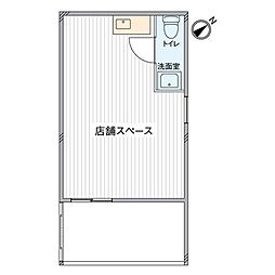パッサージュ折尾 ワンルームの間取図画像