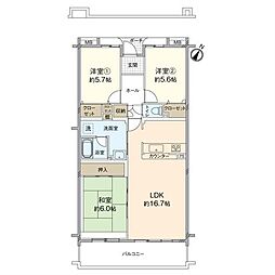 間取図画像 3LDK