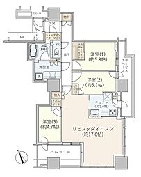 間取図画像 3LDK