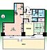 間取り：間取図（２ＬＤＫ＋専用庭）