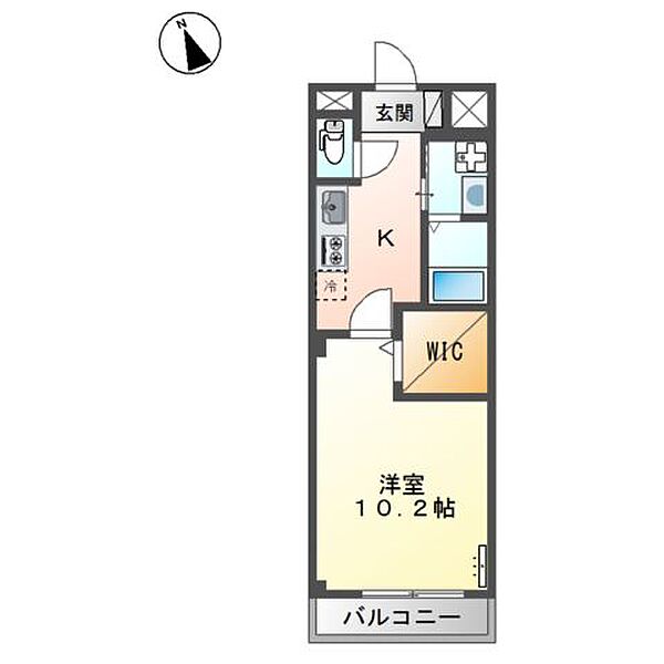 グランコスモＢ ｜広島県福山市曙町5丁目(賃貸アパート1K・2階・34.32㎡)の写真 その4