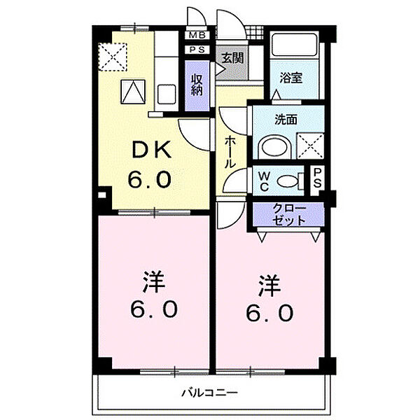 リヴィエールＡ ｜広島県府中市中須町(賃貸アパート2DK・1階・43.82㎡)の写真 その2