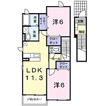 プロムナードＢ  ｜ 広島県福山市瀬戸町大字長和18-1（賃貸アパート2LDK・2階・58.48㎡） その2