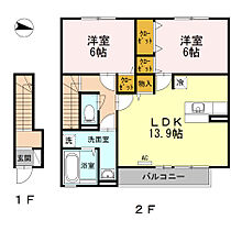 ＷＩＴ－Ｌ神辺  ｜ 広島県福山市神辺町大字川南（賃貸アパート2LDK・2階・65.15㎡） その2