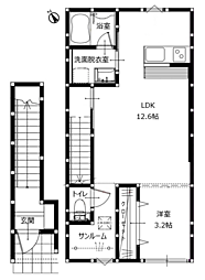メゾン・デュオ希 1LDKの間取図画像