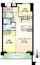 フォーシーズンズフォレスト湯河原 2LDKの間取り