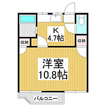 フォーブル樅　B棟  ｜ 長野県岡谷市大栄町2丁目（賃貸アパート1K・2階・33.28㎡） その2