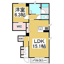 テロワール松本村井  ｜ 長野県松本市村井町南1丁目（賃貸アパート1LDK・1階・57.14㎡） その2