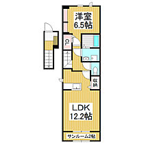 コンフォートハマ  ｜ 長野県岡谷市長地権現町2丁目（賃貸アパート1LDK・2階・51.29㎡） その2