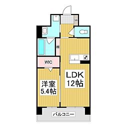 (仮)コンフォーティア広丘吉田III 1LDKの間取図画像