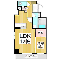 ラ・リジエール大門 1LDKの間取図画像
