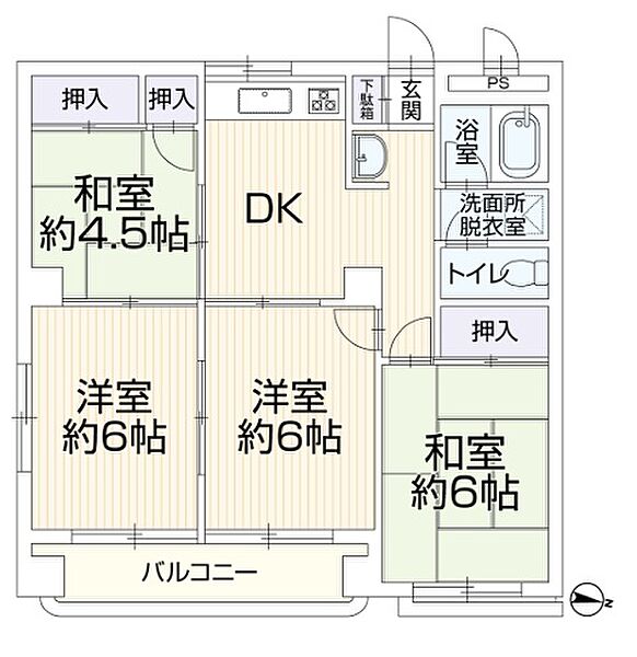 間取りを拡大表示